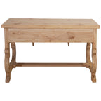 Hawkins Five Drawer Desk - Natural Finish