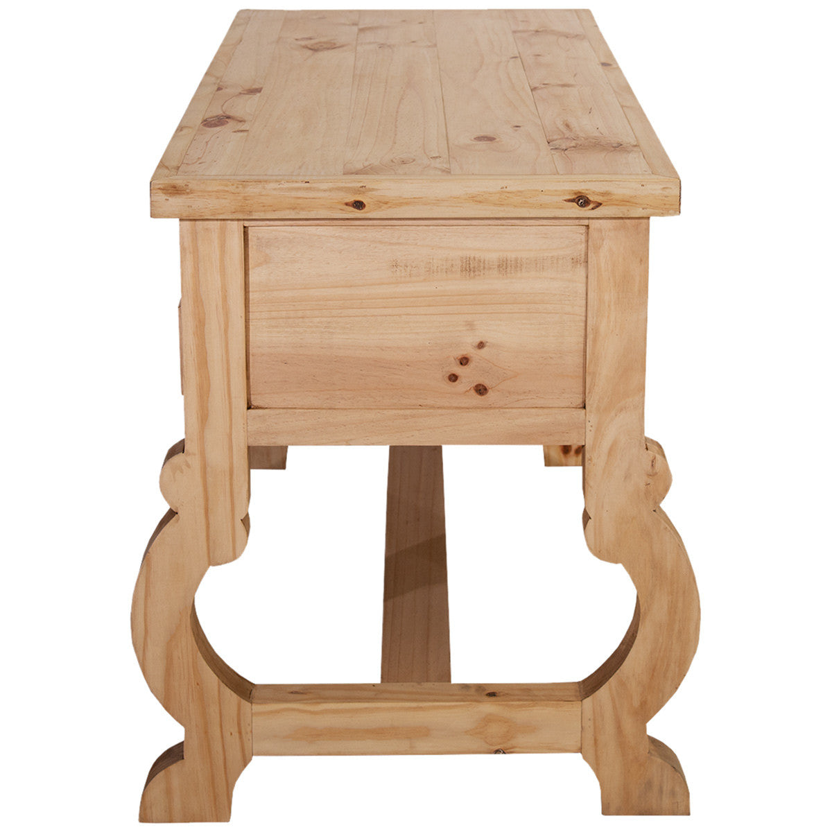 Hawkins Five Drawer Desk - Natural Finish