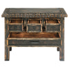Taos Pueblo Black Carved Buffet