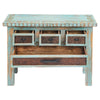 Taos Pueblo Turquoise Carved Buffet