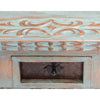 Taos Pueblo Turquoise Carved Buffet