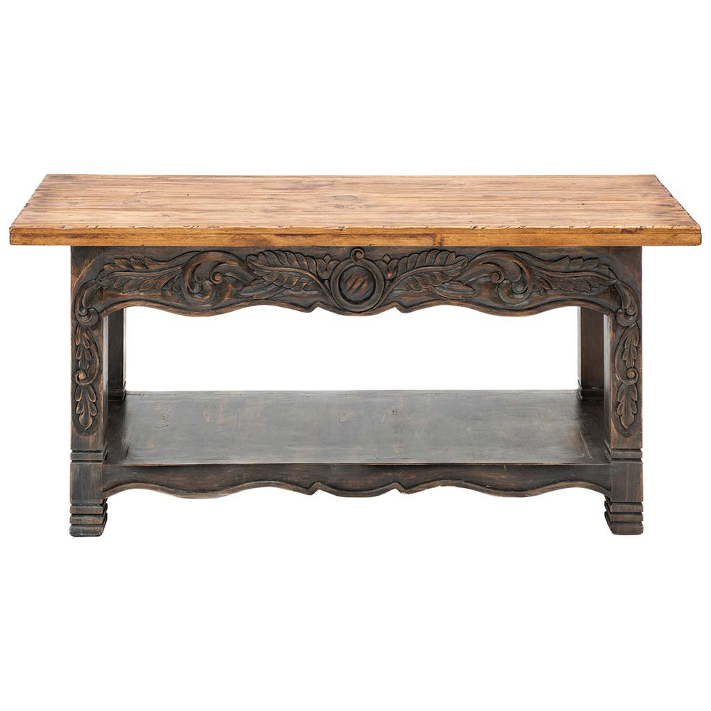 Cheyenne Carved Scrollwork Console Table