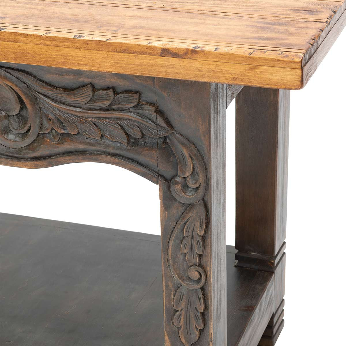 Cheyenne Carved Scrollwork Console Table