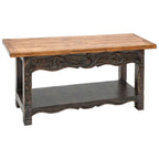 Cheyenne Carved Scrollwork Console Table