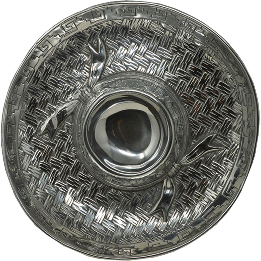 Pewter Sombrero Chip & Dip Serving Tray