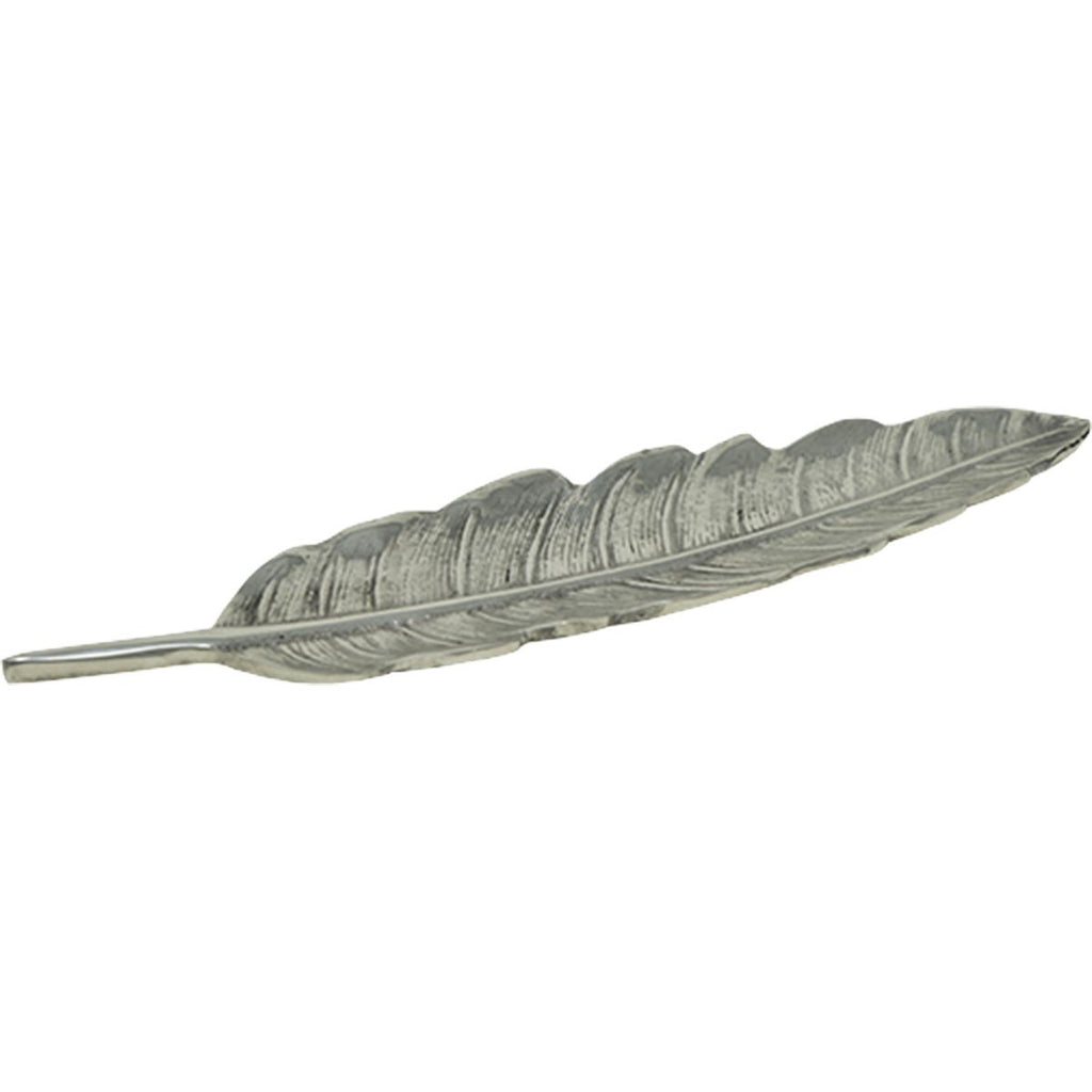 Pewter Feather Serving Tray