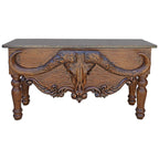 Longhorn Skull Console with Copper Top