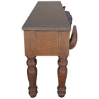 Longhorn Skull Console with Copper Top