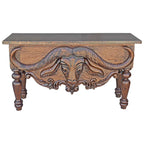 Longhorn Head Console with Copper Top