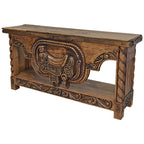 Sundance Saddle Console Table - Natural