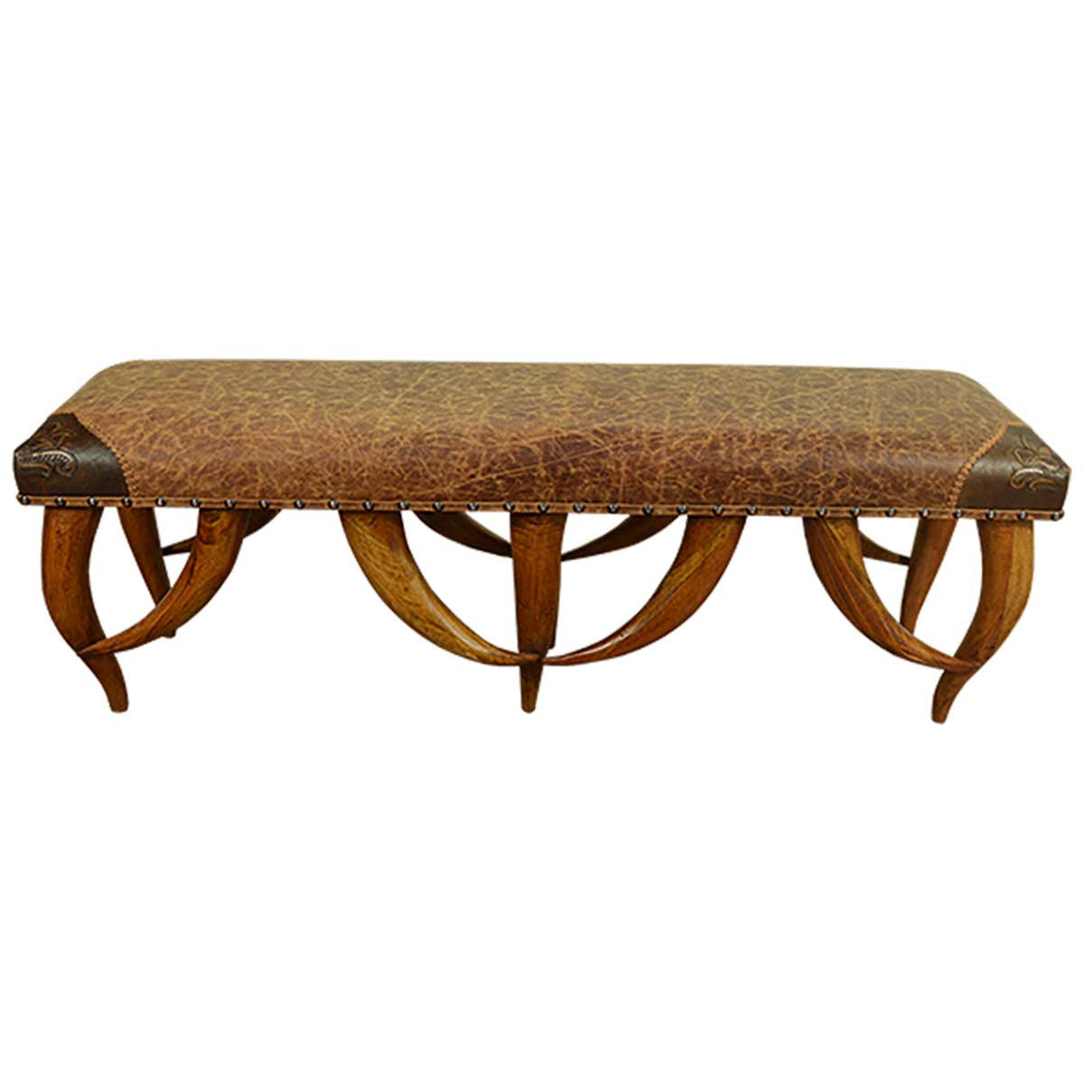 Baron Leather Bench