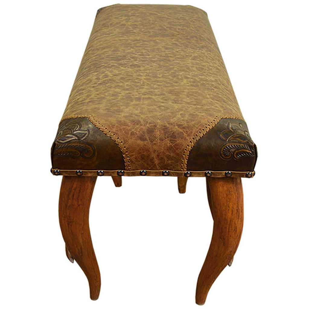 Baron Leather Bench