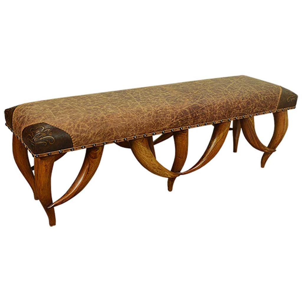 Baron Leather Bench
