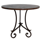 Southwest Iron Scroll Saloon Table