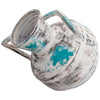 Shawnee Harvest Turquoise & White Pots - Set of 2