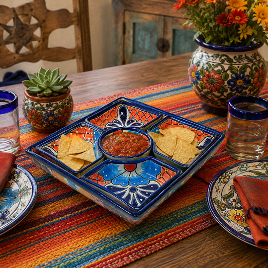 Square Ruidoso Chip & Dip Tray