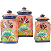 Tecumseh Ceramic Kitchen Canisters - Set of 3