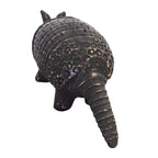 Lone Armadillo Clay Sculpture