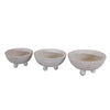 White Stallion Clay Bowls - Set of 3