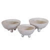 White Stallion Clay Bowls - Set of 3