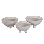 White Stallion Clay Bowls - Set of 3