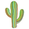 Whimsical Green Cactus Pillow