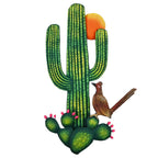 Cactus & Roadrunner Metal Wall Art