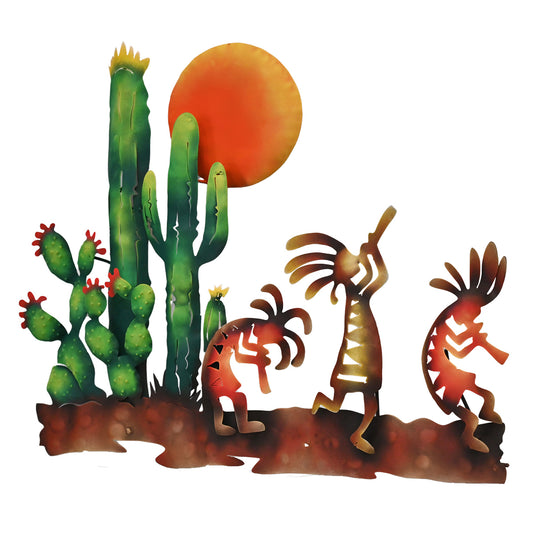 Kokopelli Parade Metal Wall Art