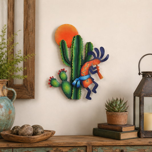 Kokopelli Afternoon Metal Wall Art