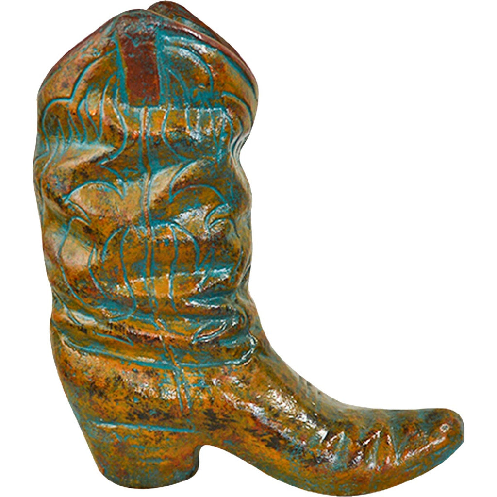 Dodge City Boot Planter - Turquoise