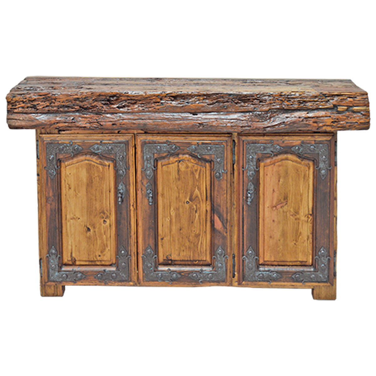 Lumberjack Console with Wood Beam Top