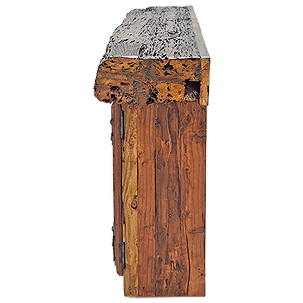 Lumberjack Console with Wood Beam Top