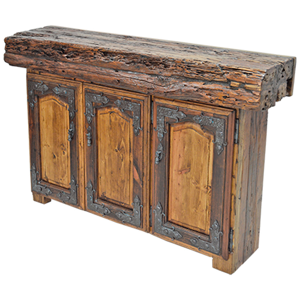 Lumberjack Console with Wood Beam Top