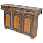 Lumberjack Console with Wood Beam Top