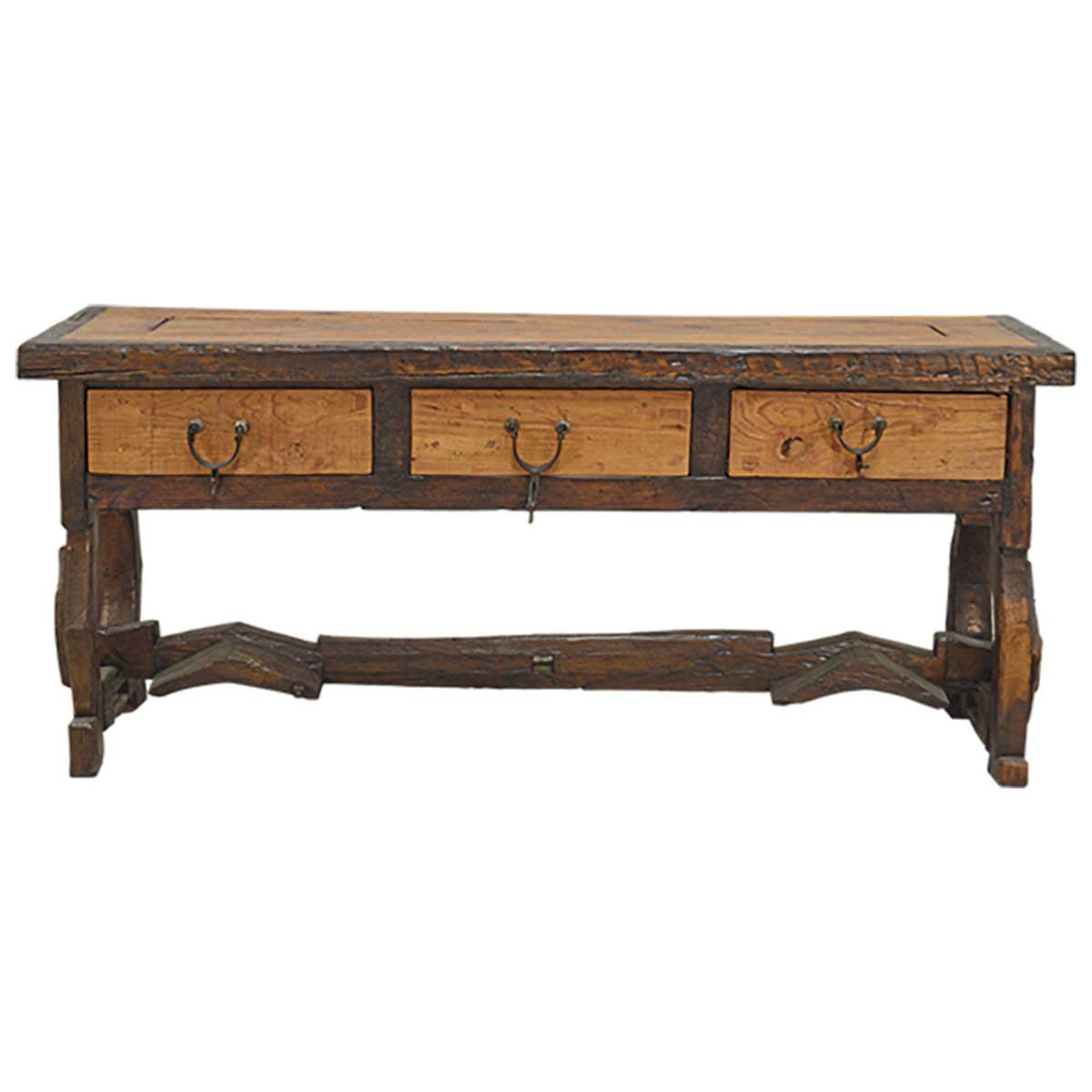 Rancher's Console Table with Yoke Base