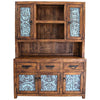 Guymon Reclaimed Wood Hutch with Metal Panels - Turquoise