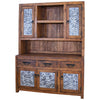 Guymon Reclaimed Wood Hutch with Metal Panels - White