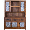 Guymon Reclaimed Wood Hutch with Metal Panels - White