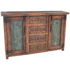 Galveston Ranch Buffet with Leather Panels