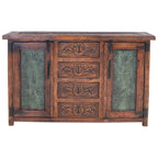 Galveston Ranch Buffet with Leather Panels