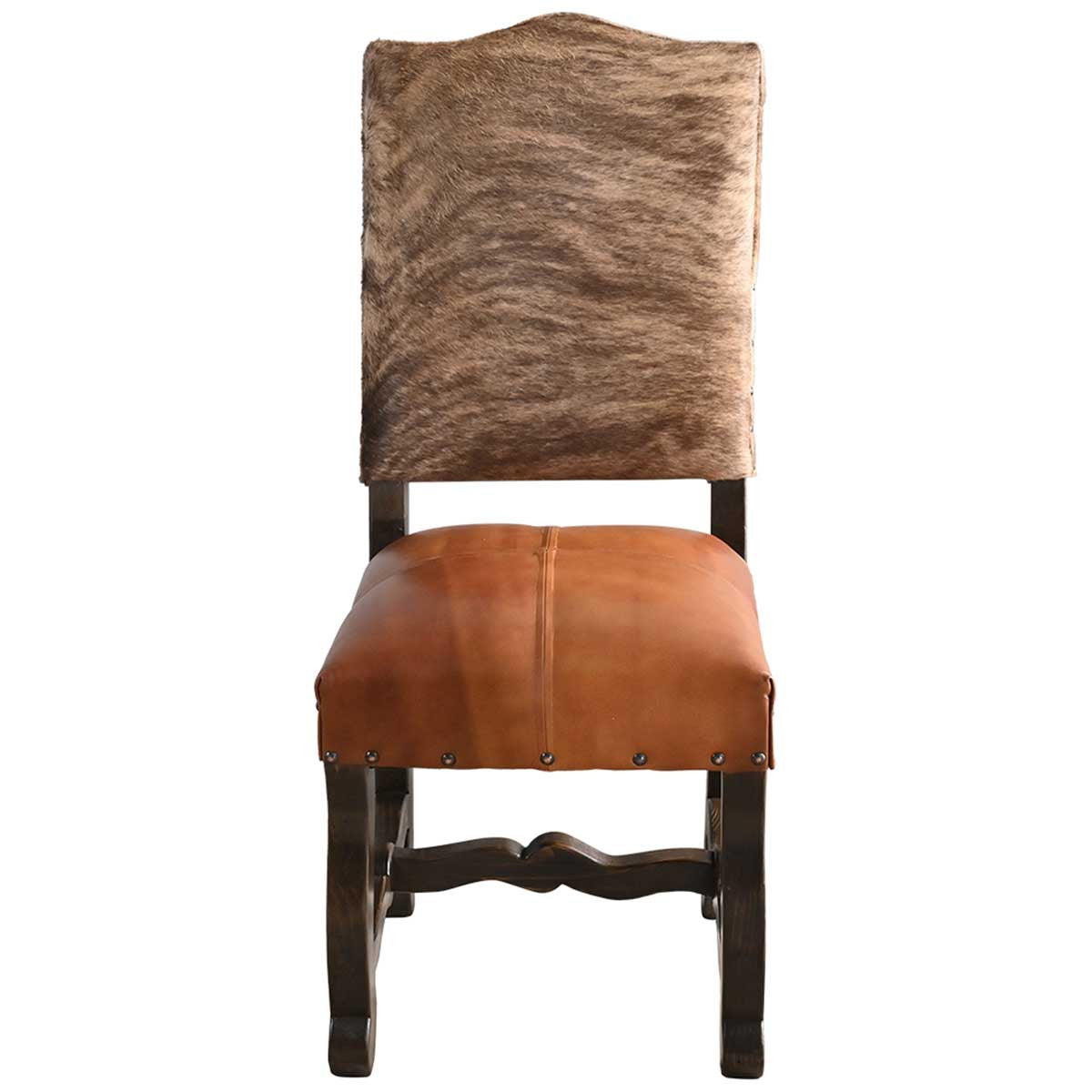 Saddleman's Cowhide & Leather Dining Chair