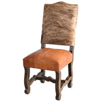 Saddleman's Cowhide & Leather Dining Chair