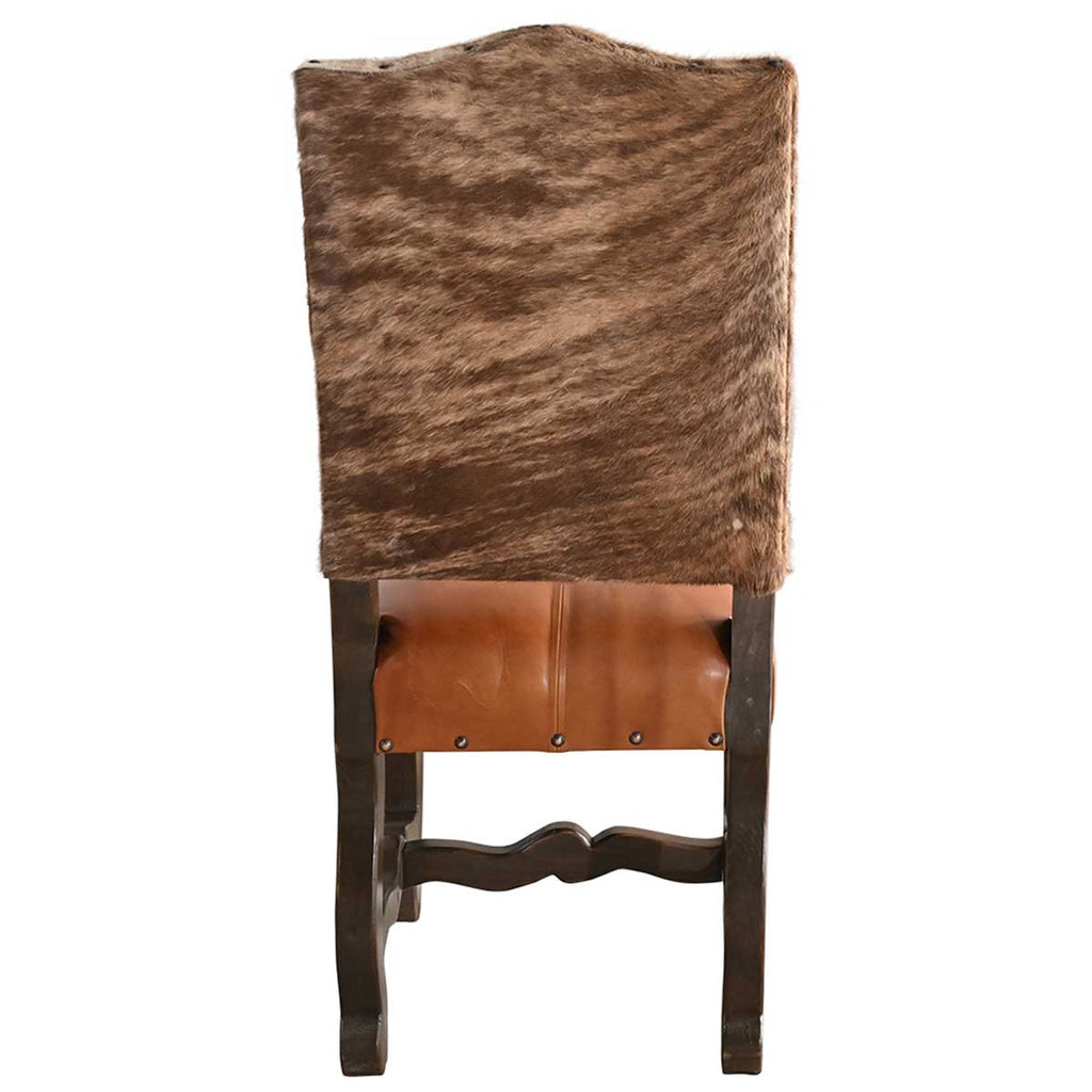 Saddleman's Cowhide & Leather Dining Chair