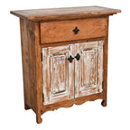 Leon Utility Cabinet - Honey & White