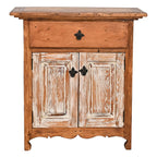 Leon Utility Cabinet - Honey & White