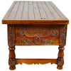 Holman Carved Desk with Reclaimed Wood Top