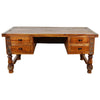 Holman Carved Desk with Reclaimed Wood Top