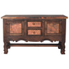 Amarillo Yoke Console Table with Copper Top
