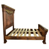 Stockade Solid Wood & Cowhide Bed - Queen