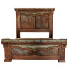 Stockade Solid Wood & Cowhide Bed - Queen